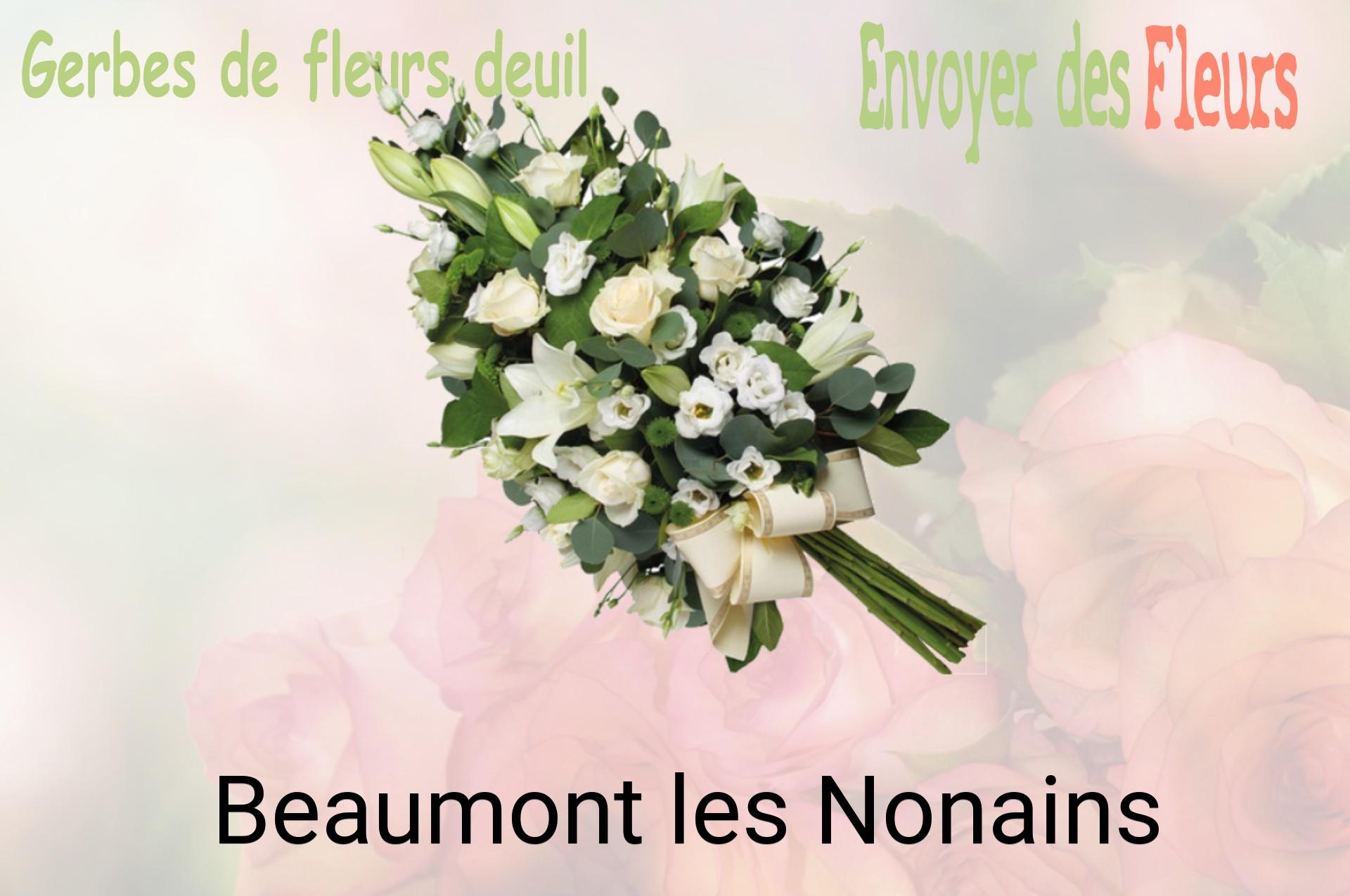 Gerbe de fleurs de deuil livrée à Beaumont-les-Nonains